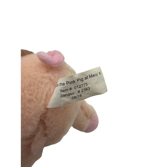 Macy's Priscilla The Pink Pig Plush Stuffed Animal 8" 2011 GUC - Picture 2 of 6